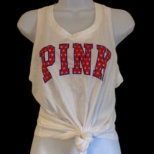 PINK bling tank top